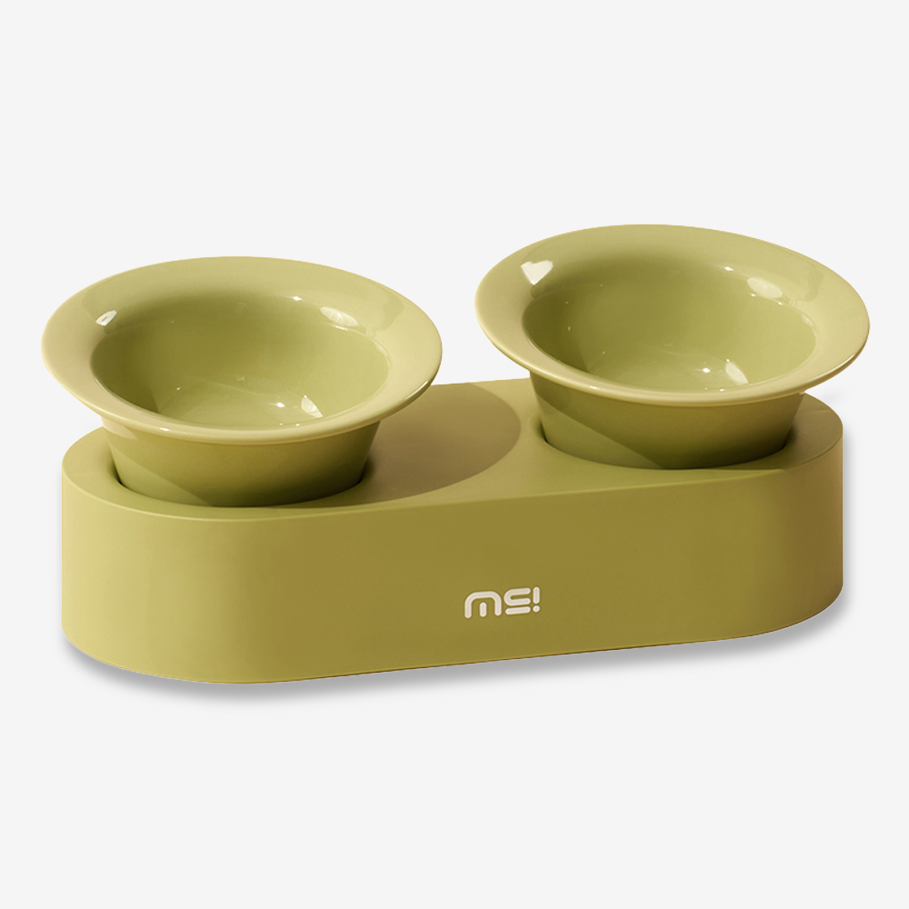 MIAMIA 고양이 밥그릇 식탁 물그릇 강아지 식기 2구 밥상