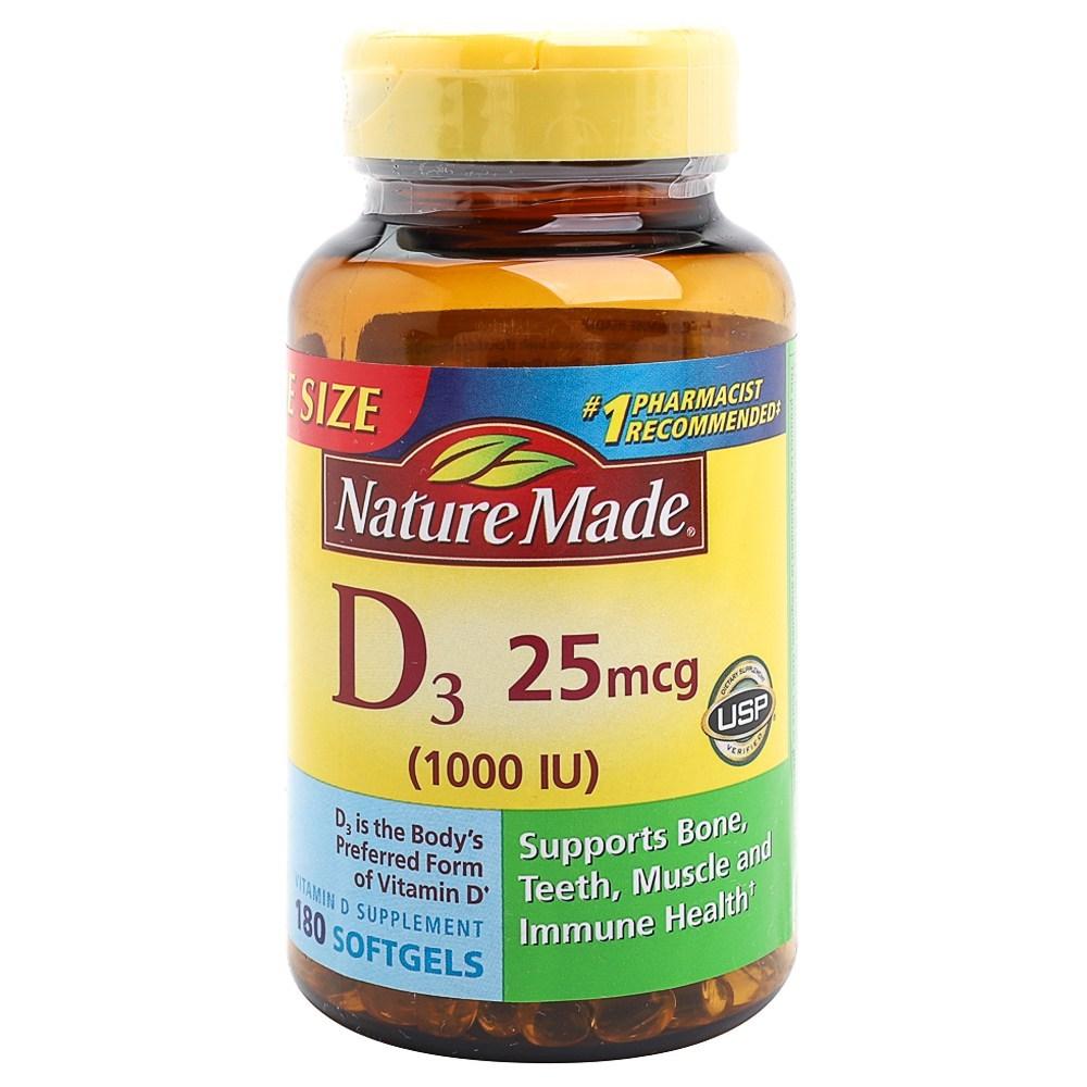 네이처메이드 D3 25mcg 1000IU 180정 : 라이프베스트마켓