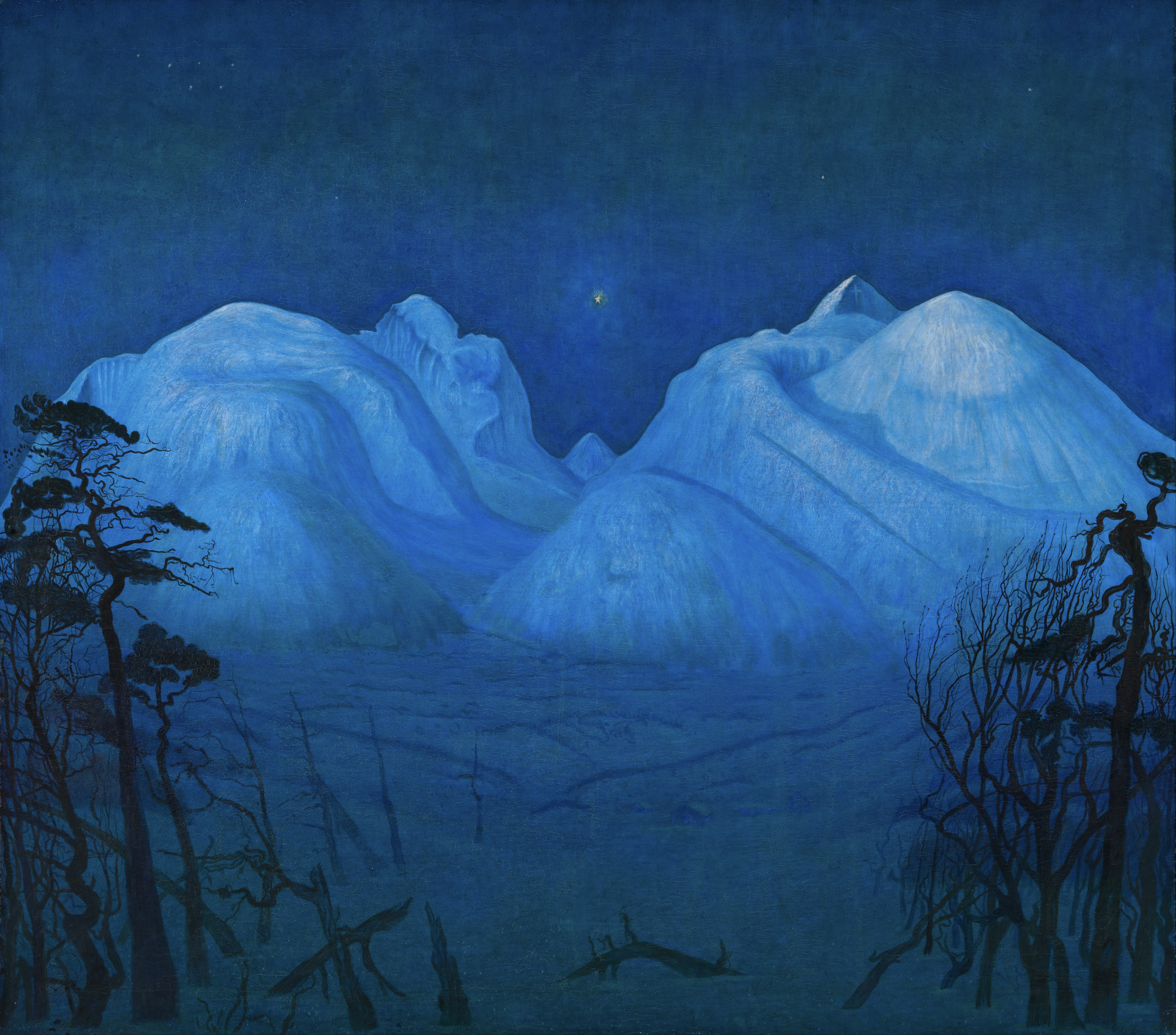 Winter Night in the Mountains 아트포스터 감성선물 - 메인 이미지