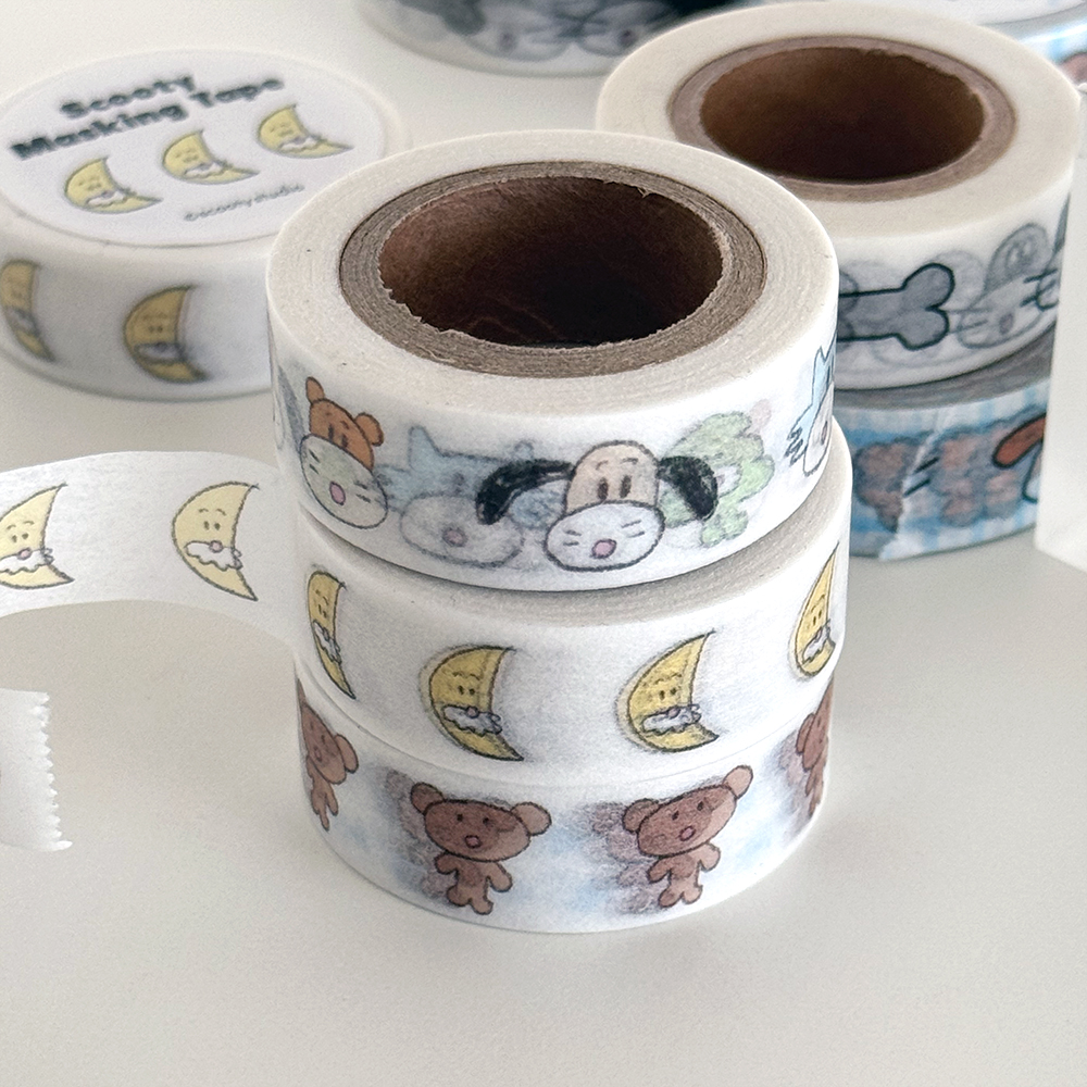 스쿠티 마스킹 테이프 15mm / 1. Freddy