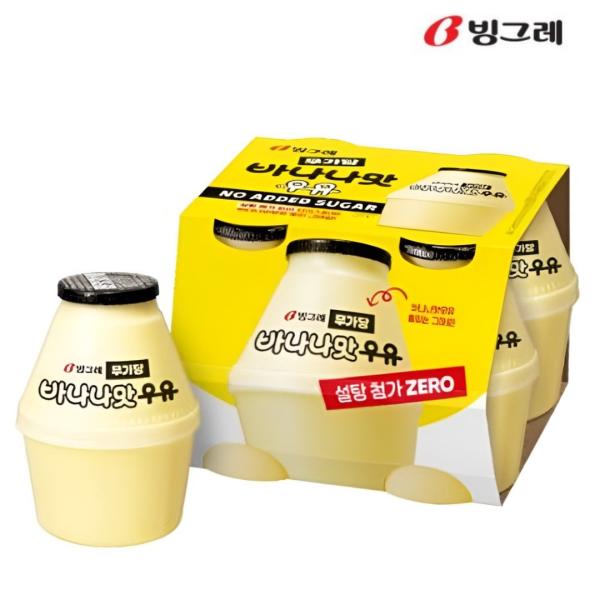 빙그레 바나나우유 무가당 바나나, 240ml, 16개 - 상세 이미지 2