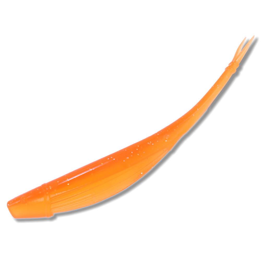 캣츠크로우 모비딕쉐드 광어다운샷웜 광어웜 광따 T21 오렌지 투톤, 12.7cm(5인치) - 메인 이미지