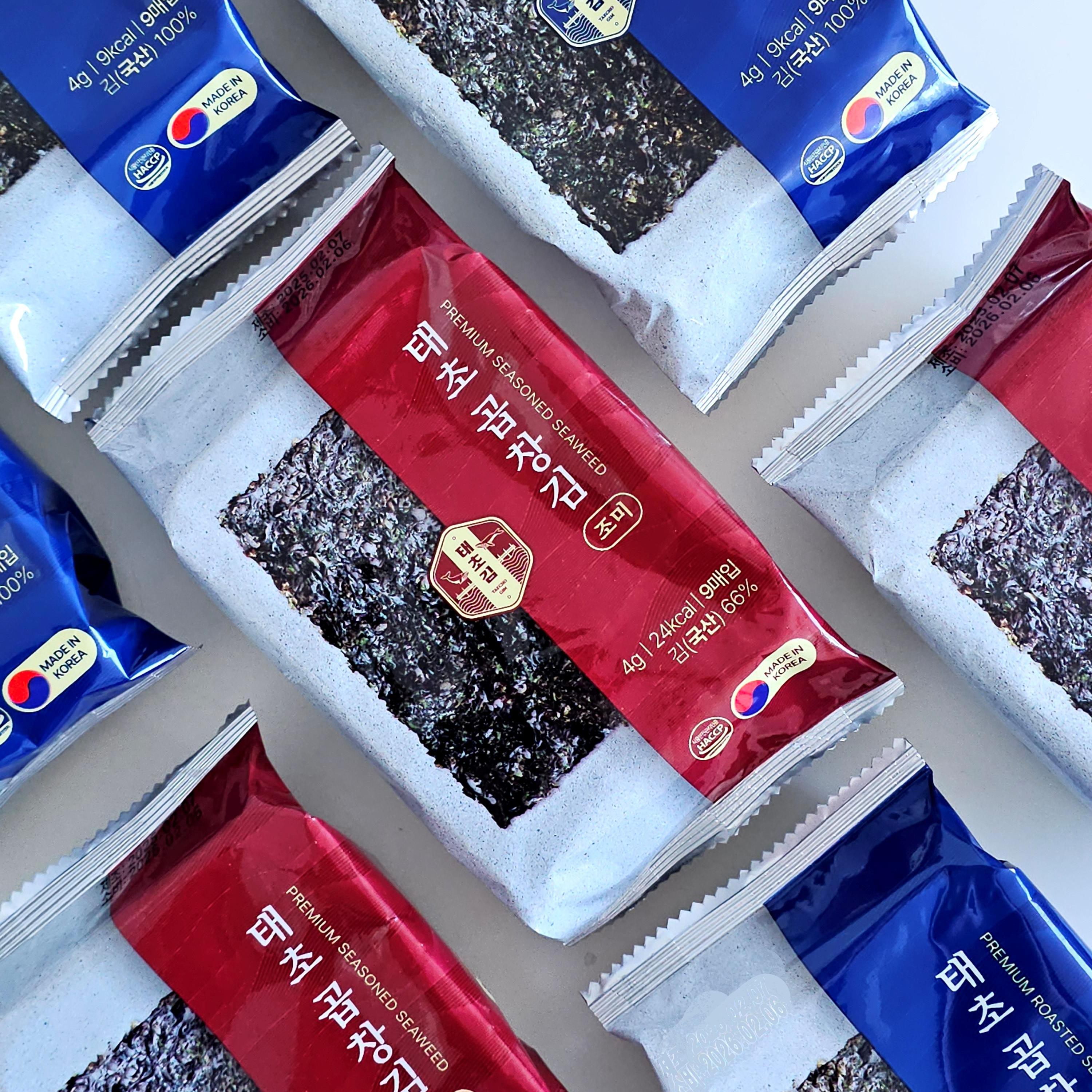 태초김 햇김 곱창 도시락김 조미김 무조미김 혼합 구성 18봉 36봉 72봉