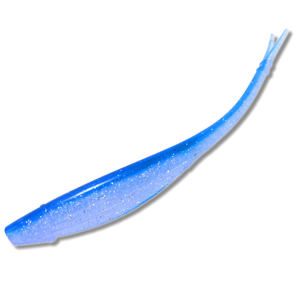캣츠크로우 모비딕쉐드 광어다운샷웜 광어웜 광따 T71 블루+실버 투톤, 12.7cm(5인치) - 메인 이미지