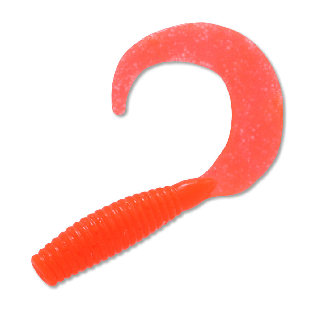 캣츠크로우 C그럽웜 쏘가리웜 배스 광어 우럭 013 오렌지 B, 7.6cm(3인치) - 메인 이미지