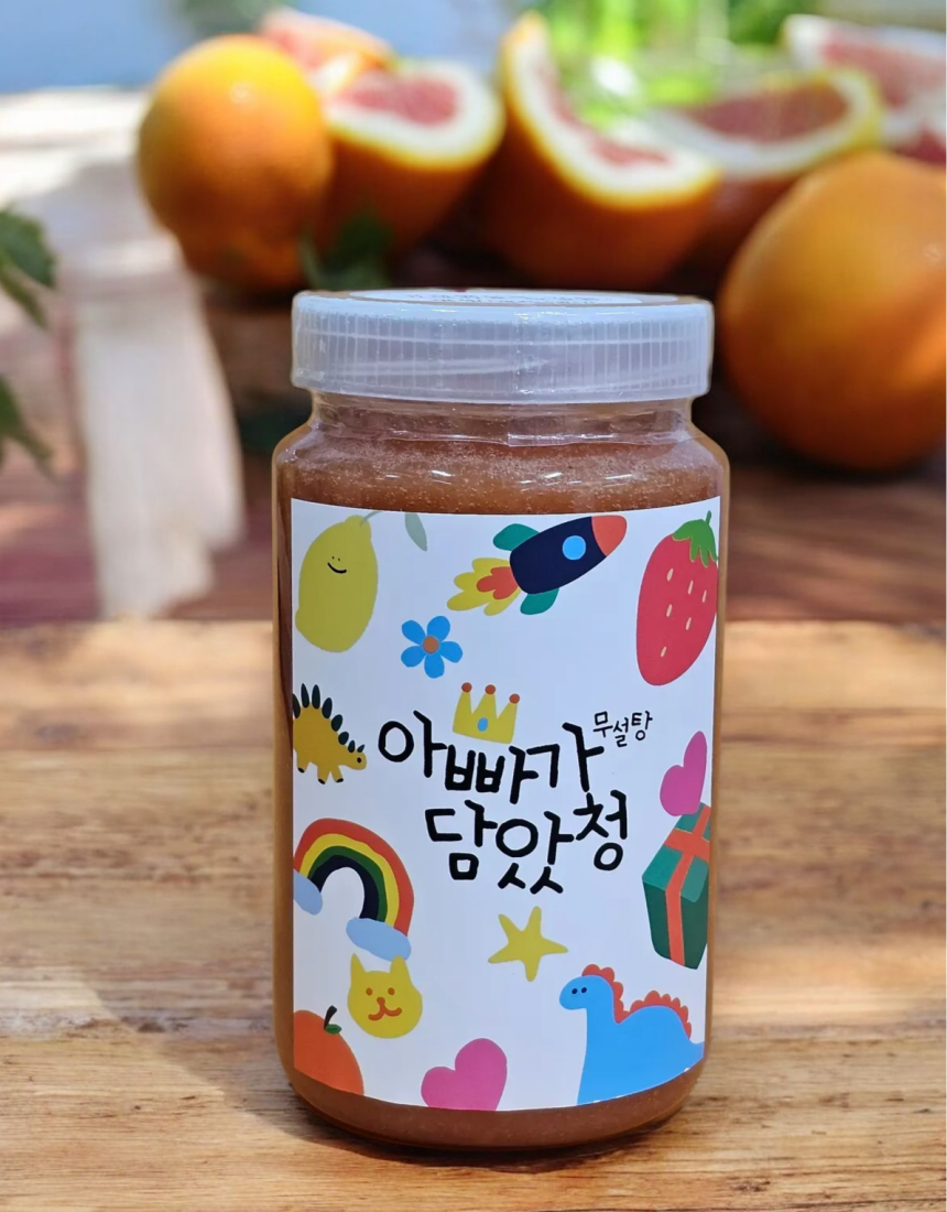 아빠가담았청 저당 자몽청 홈카페 에이드용 550g - 상세 이미지 5