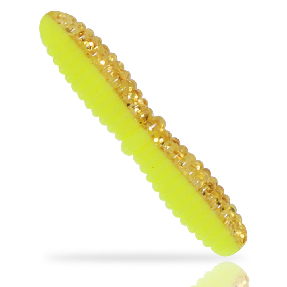 캣츠크로우 더블 마고트 송어웜 산천어 미끼 303 골드 차트, 3.7cm - 메인 이미지