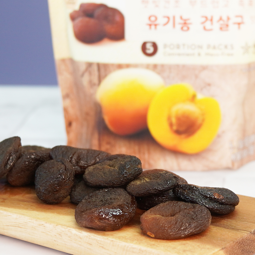 유기농 반건조 말린살구 건살구 250g (50gx5팩 소포장) - 메인 이미지