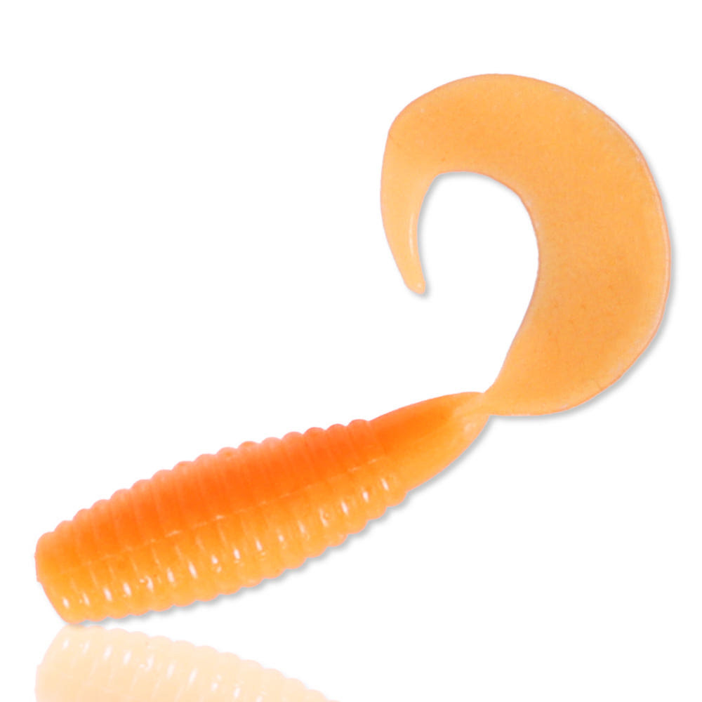 캣츠크로우 C그럽웜 꺽지 송어 산천어 볼락 미끼 021 오렌지, 3cm - 메인 이미지