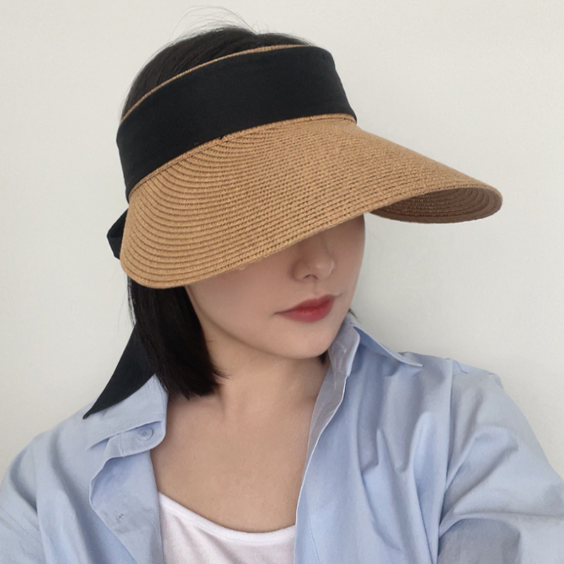 여름 밀짚썬캡 자외선차단 휴양지 라탄썬캡모자 이미지 7