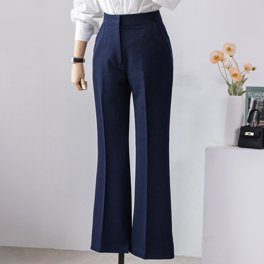 [리즈매직] 모먼트 레직기 데님 부츠컷 슬랙스 팬츠 - 상세 이미지 3