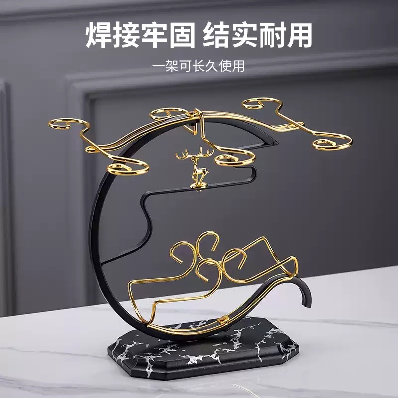 와인잔 거치대 보관 와인랙 렉 홀더 행거 진열대 걸이 장식장 보관함 선반 수납 - 상세 이미지 4