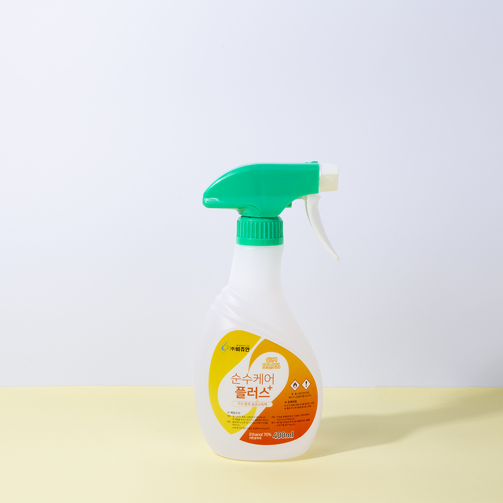 비츄인 순수케어플러스 알콜70% 주방 기구소독제 400ml, 15개 - 상세 이미지 2