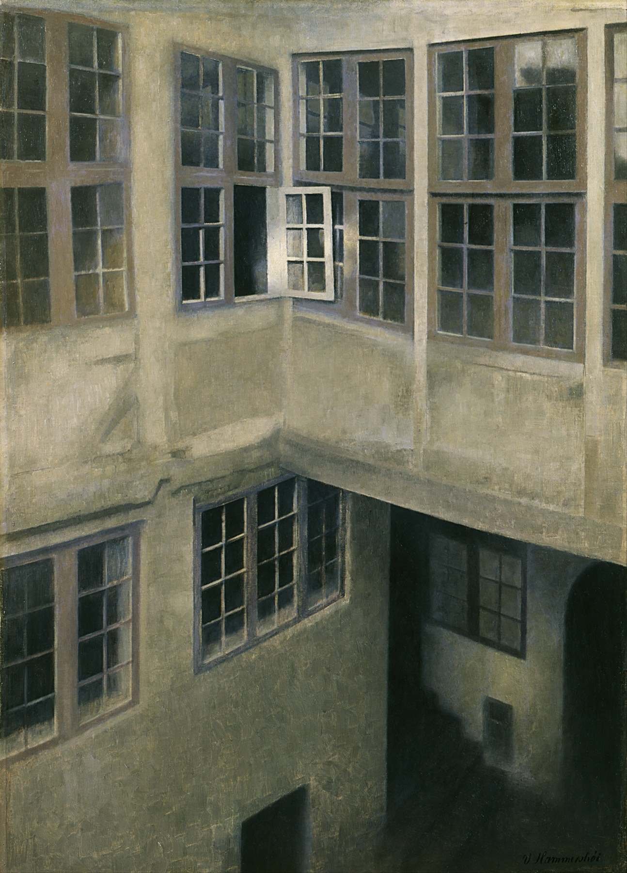 Interior of Courtyard, Strandgade 30 아트포스터 감성선물 - 상품 이미지
