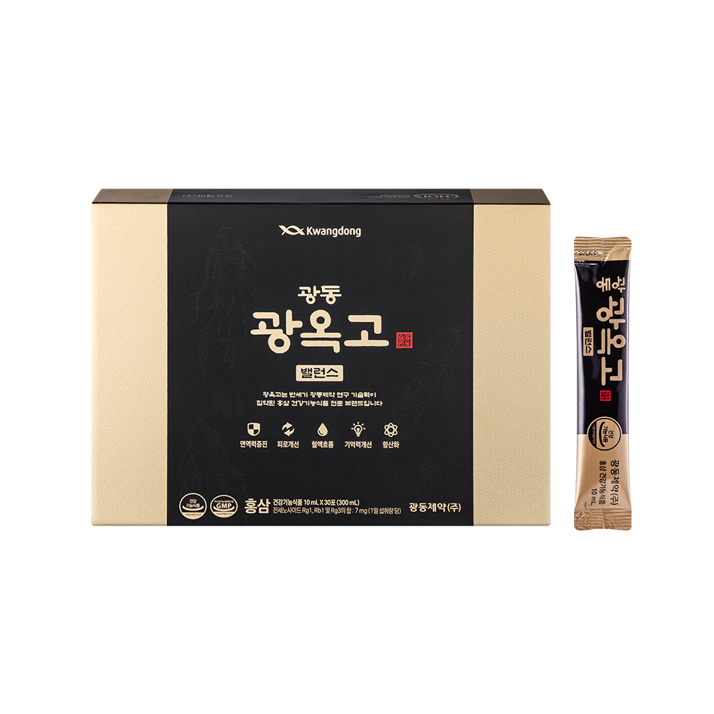 광동 광옥고 밸런스 홍삼스틱 홍삼진액 30포, 1개 - 상세 이미지 2