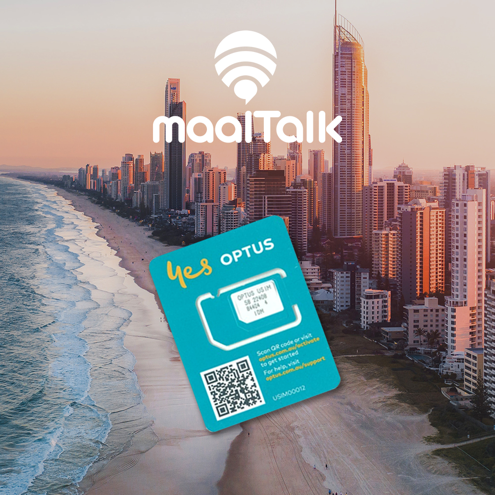 호주유심 뉴질랜드 시드니 유심칩구매 Optus 10일 5GB 핫스팟 로밍전화