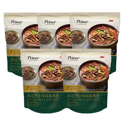 플라네 지리산고사리육개장 500g X 5개 : 시아스 공식몰
