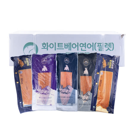[덕우수산]훈제연어 1kg 이상 연어 필렛 슬라이스 칼연어 냉동생연어 칠레산 HACCP 국내가공