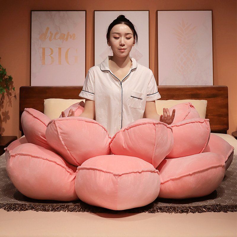 연꽃 방석 쿠션 명상 매트 불교 기도 요가 불당 푹신한 - 상품 이미지