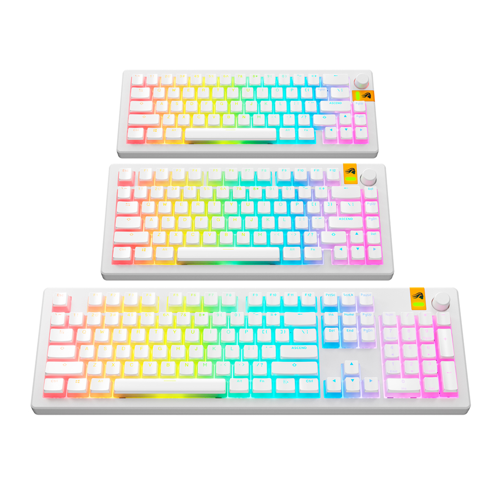 글로리어스 AURA V3 WHITE 푸딩 키 캡 세트 - 상세 이미지 5