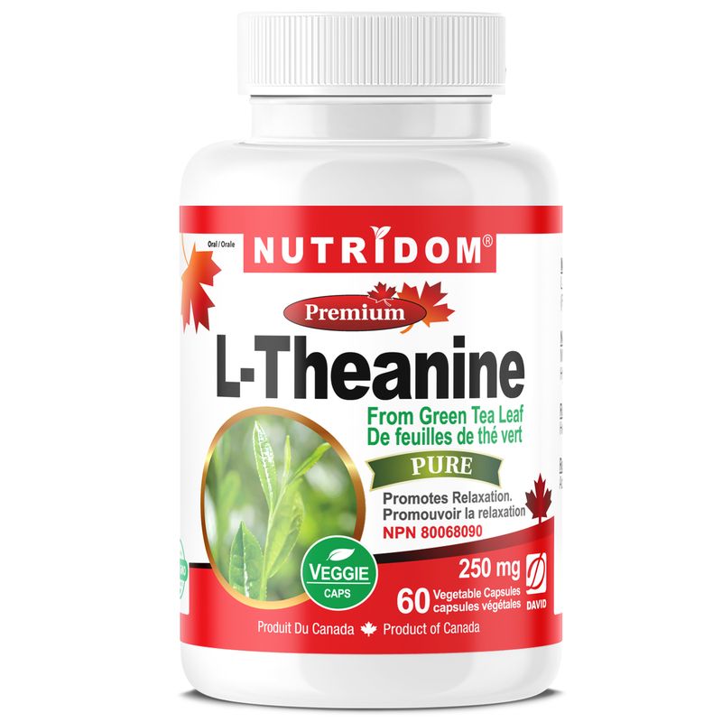 뉴트리돔 L테아닌 엘테아닌 250mg 천연 녹차추출물 60캡슐, 1개 이미지 6