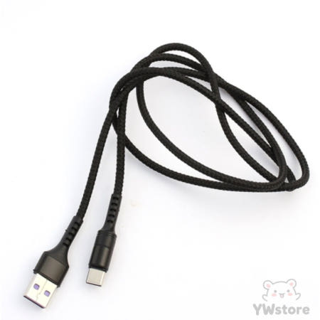 YWstore C타입 고속충전케이블 1M 블랙 휴대폰케이블