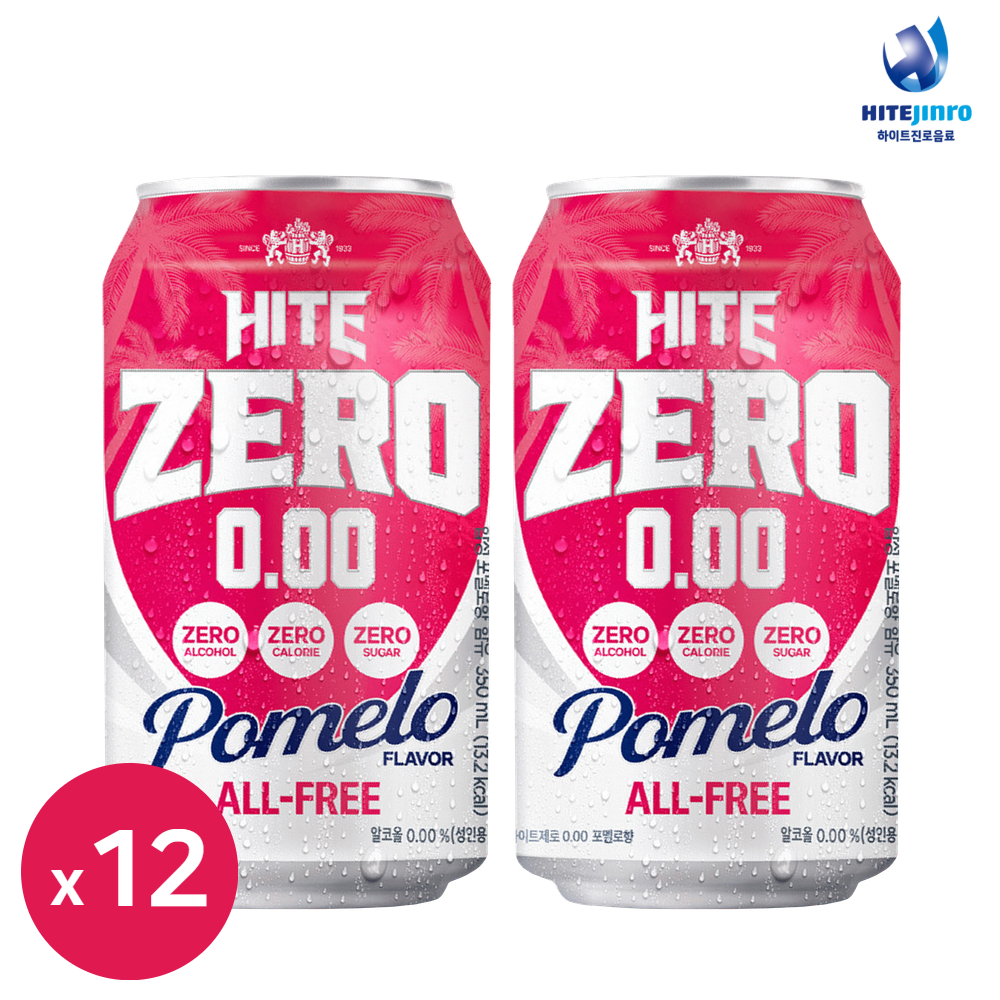 하이트 제로 올프리 포멜로 논알콜 350ml 각4개씩 12캔 세트 무알콜 맥주맛 음료 - 상세 이미지 3