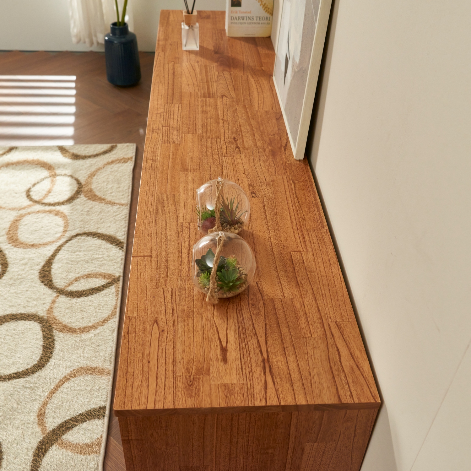 도무스 참죽 북유럽 원목거실장 티비다이 TV거실장 2400