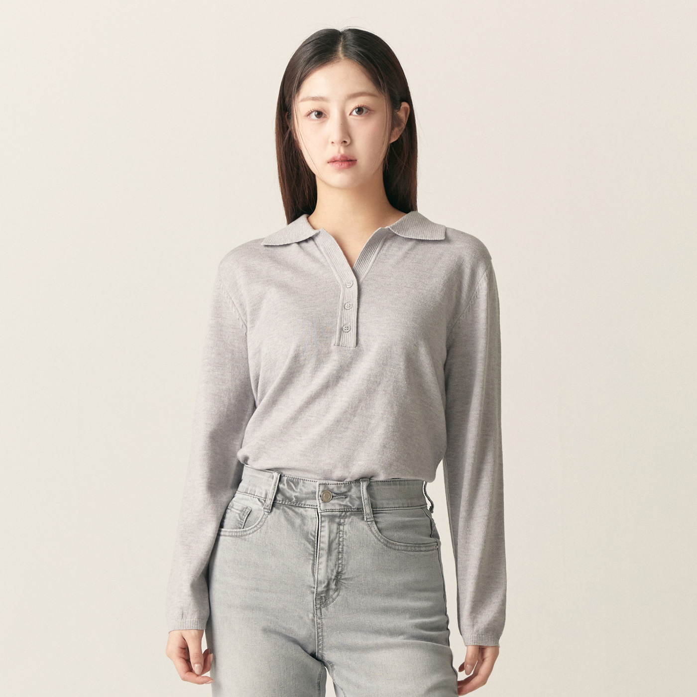 로엠 카라 스웨터 RMKAF23RT2 - 상세 이미지 2