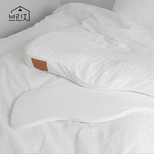 브린지 경추베개 스르르 편안한 숙면 경추 목 계절베개 높이조절