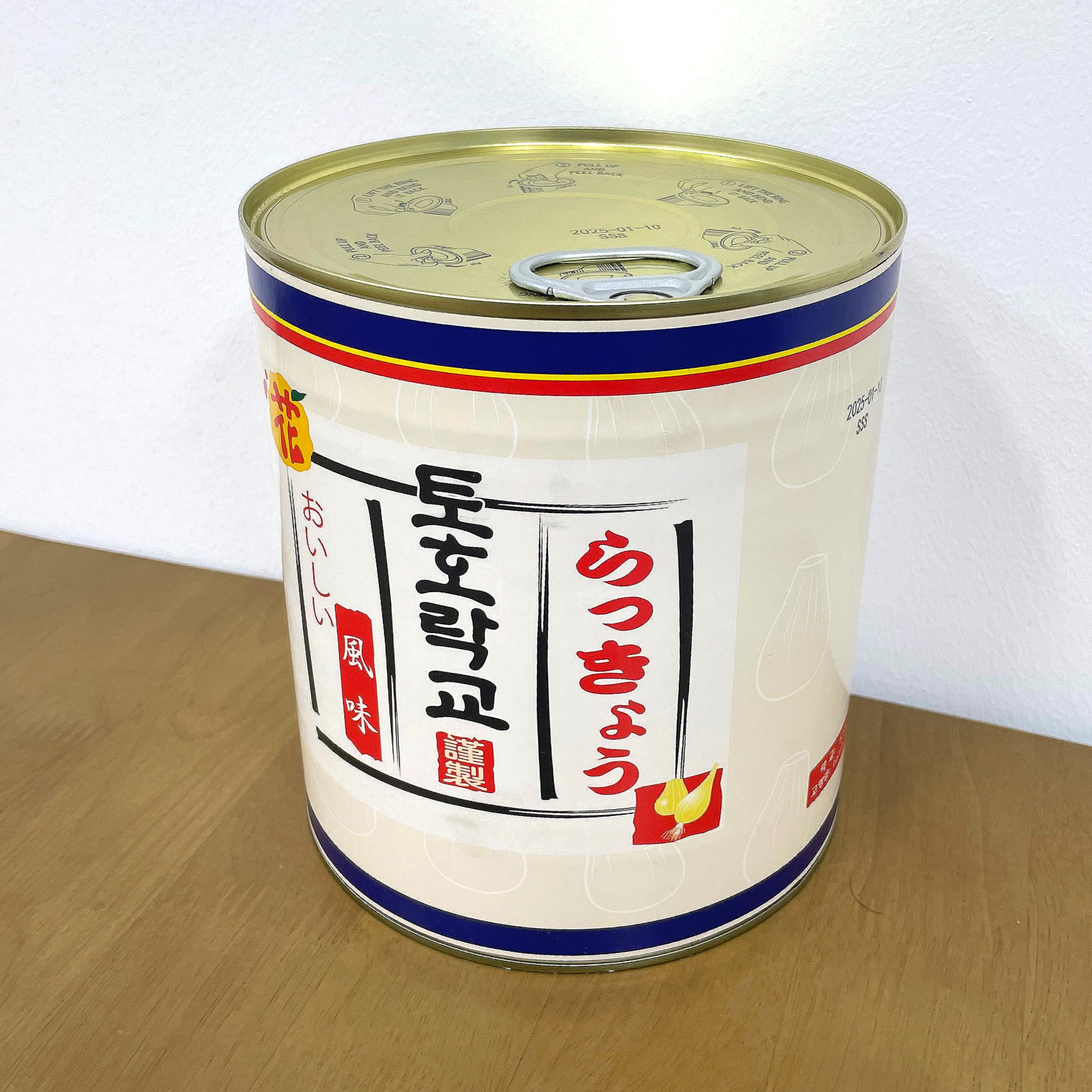 토호 캔 락교 3kg 2S 6개 1박스 락교 캔 원터치형 업소용 통조림 - 상품 이미지