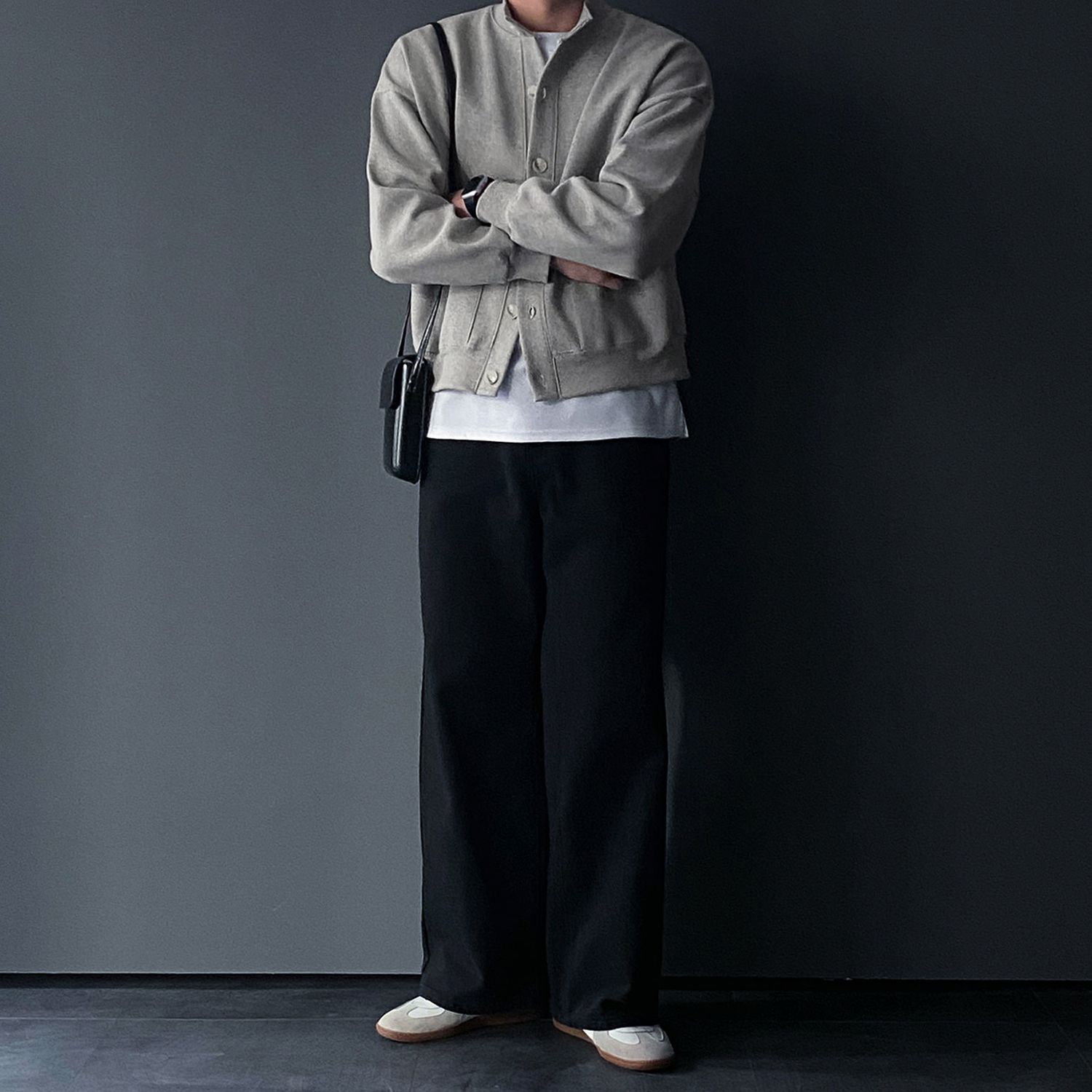 남자크롭가디건 오버핏가디건 합포가디건 - 상세 이미지 3