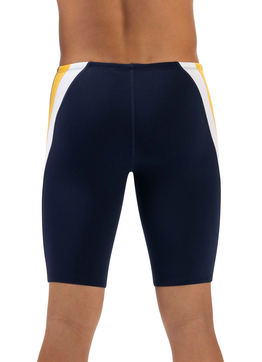 돌핀 남성 컬러블록 재머 5부 수영복 Navy/Gold/White - 상세 이미지 3