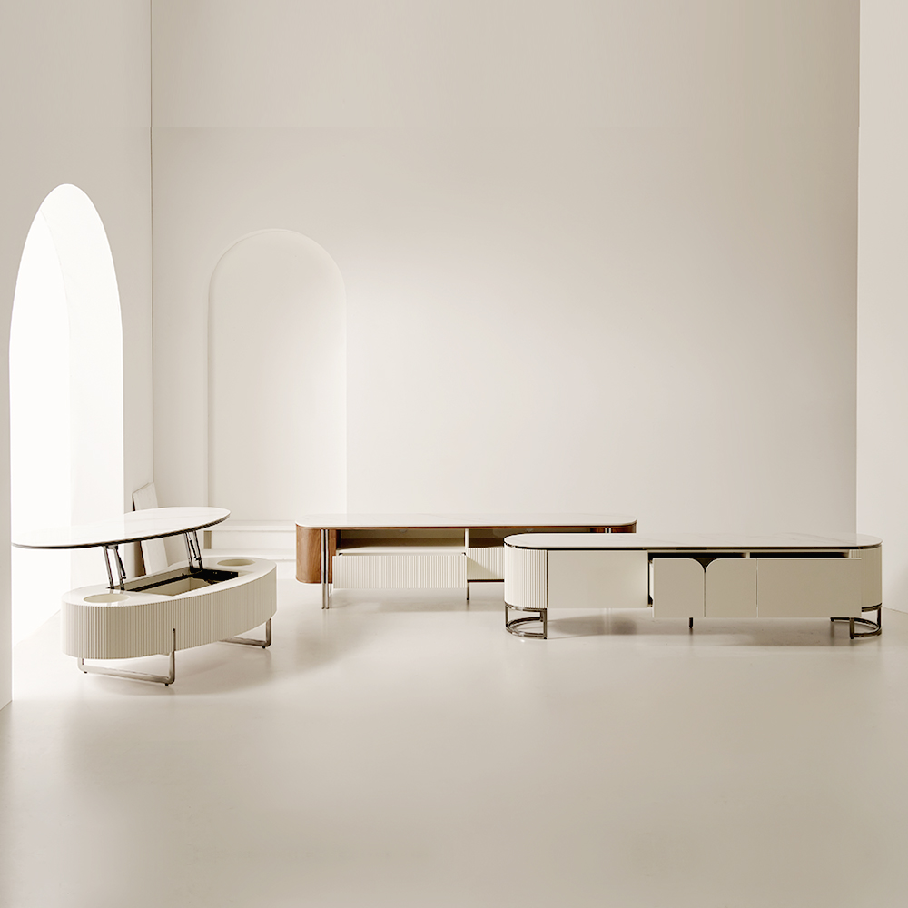 소르니아 벨루체&미노스 세라믹 거실장 2000 TV장 2000x430x472mm, 화이트