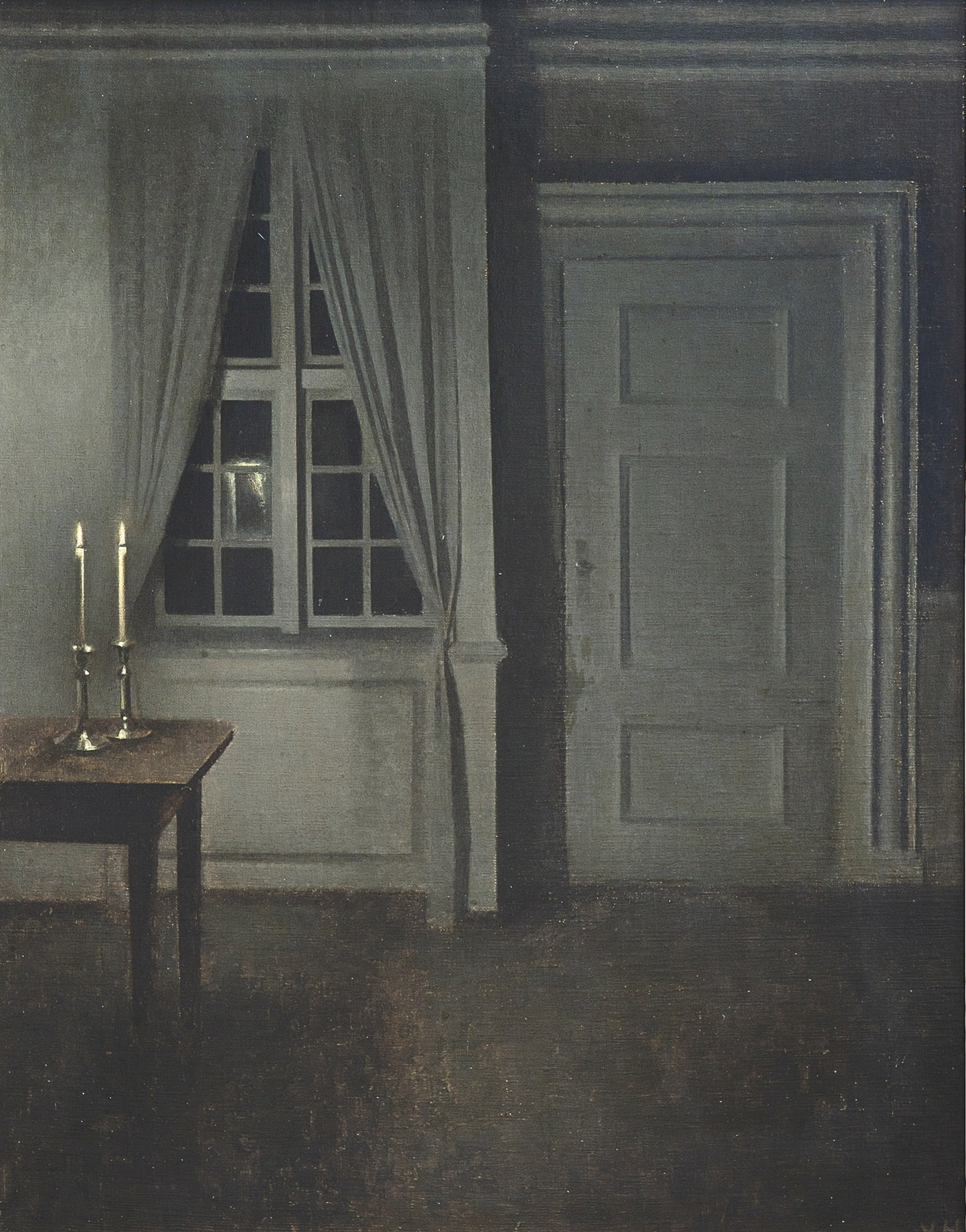 빌헬름 함메르쇼이 Interior of Courtyard, Strandgade 30 캔버스액자 감성선물 - 상세 이미지 4
