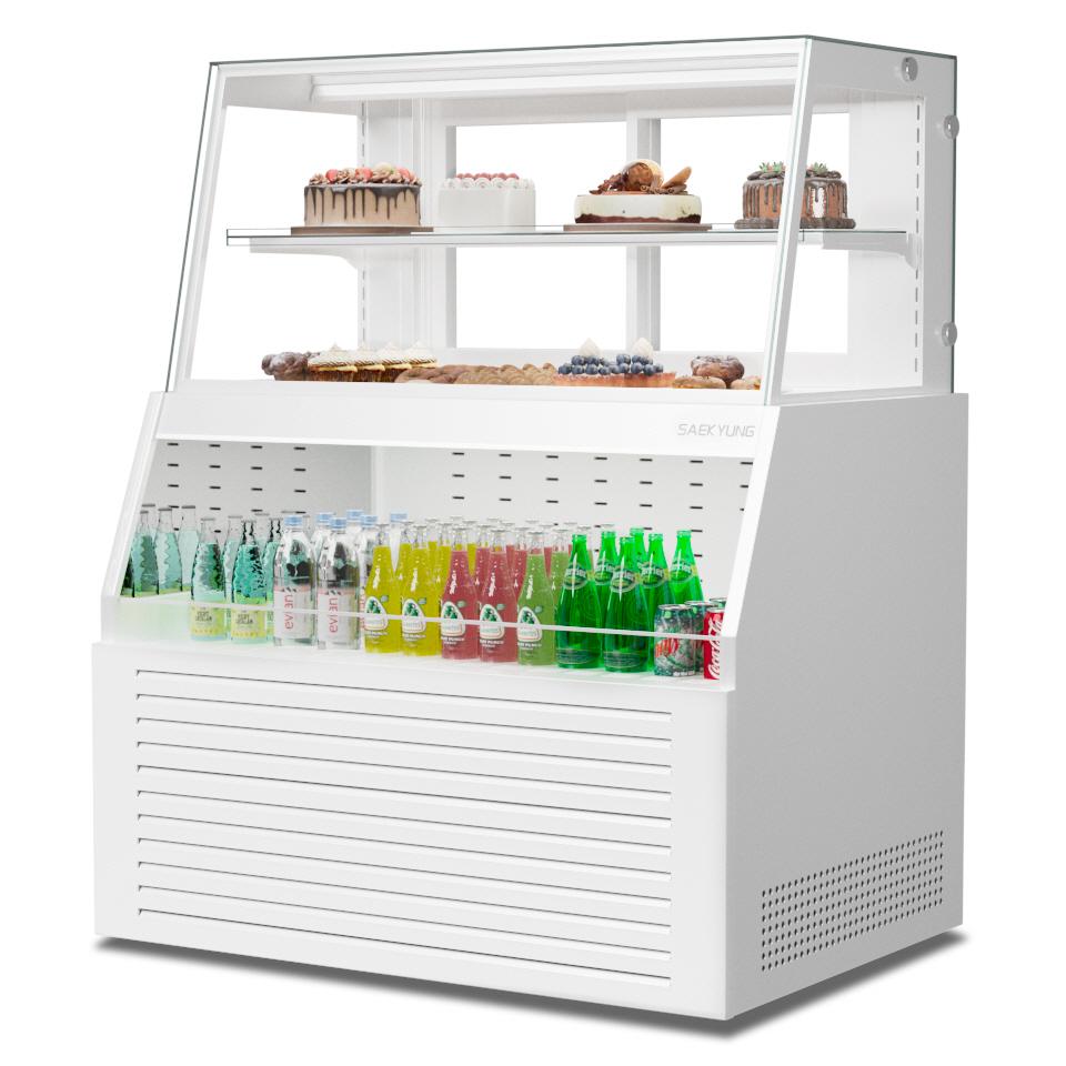 케이크 음료 냉장쇼케이스 900 카페 2단 제과쇼케이스 사선형
