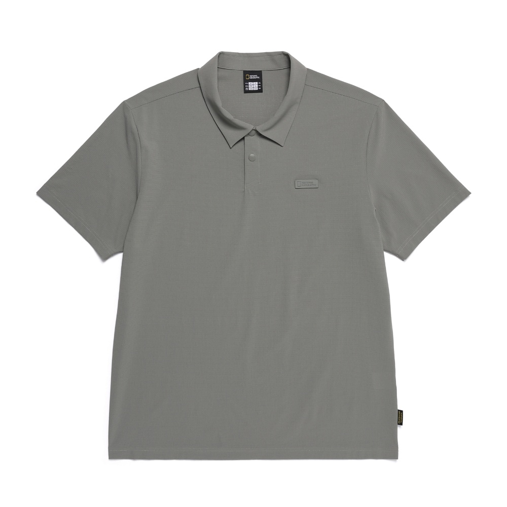 내셔널지오그래픽 N252MPL830 에어닷 기능성 베이직핏 여름 카라티 반팔티 LICHEN KHAKI - 상품 이미지