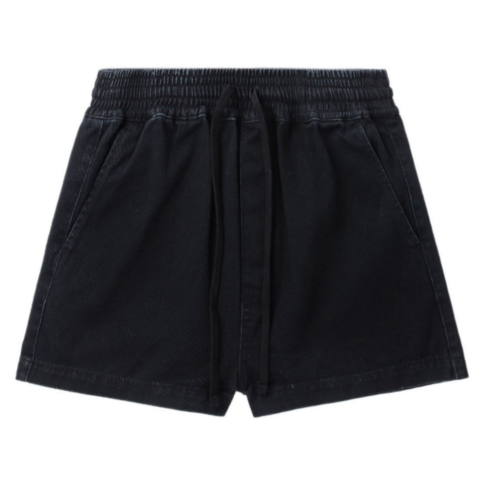 베이프 우먼즈 반바지 BAPY DRAWSTRING DENIM SHORTS 2월 신상 YL20-251-302 - 상품 이미지