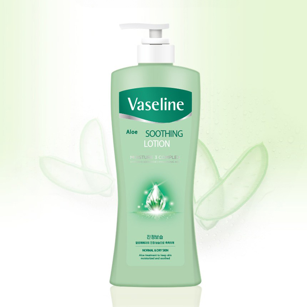 애경 바세린 알로에 수딩 로션 450ml 피부진정 수분보습 - 상품 이미지