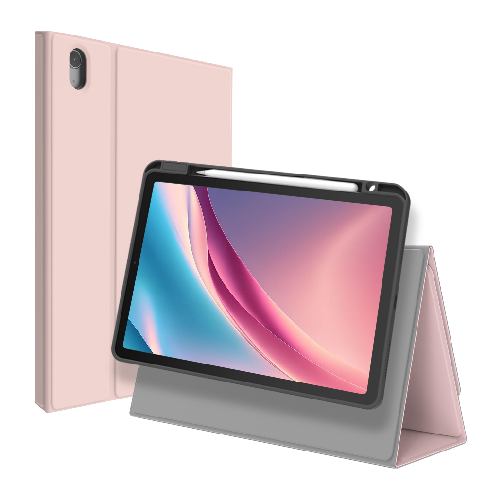 랩씨 2in1 슬림핏 케이스 마그네틱 탈부착 스마트 스탠딩 커버 핑크샌드, 아이패드 에어 6-7세대 32.8cm(13인치)