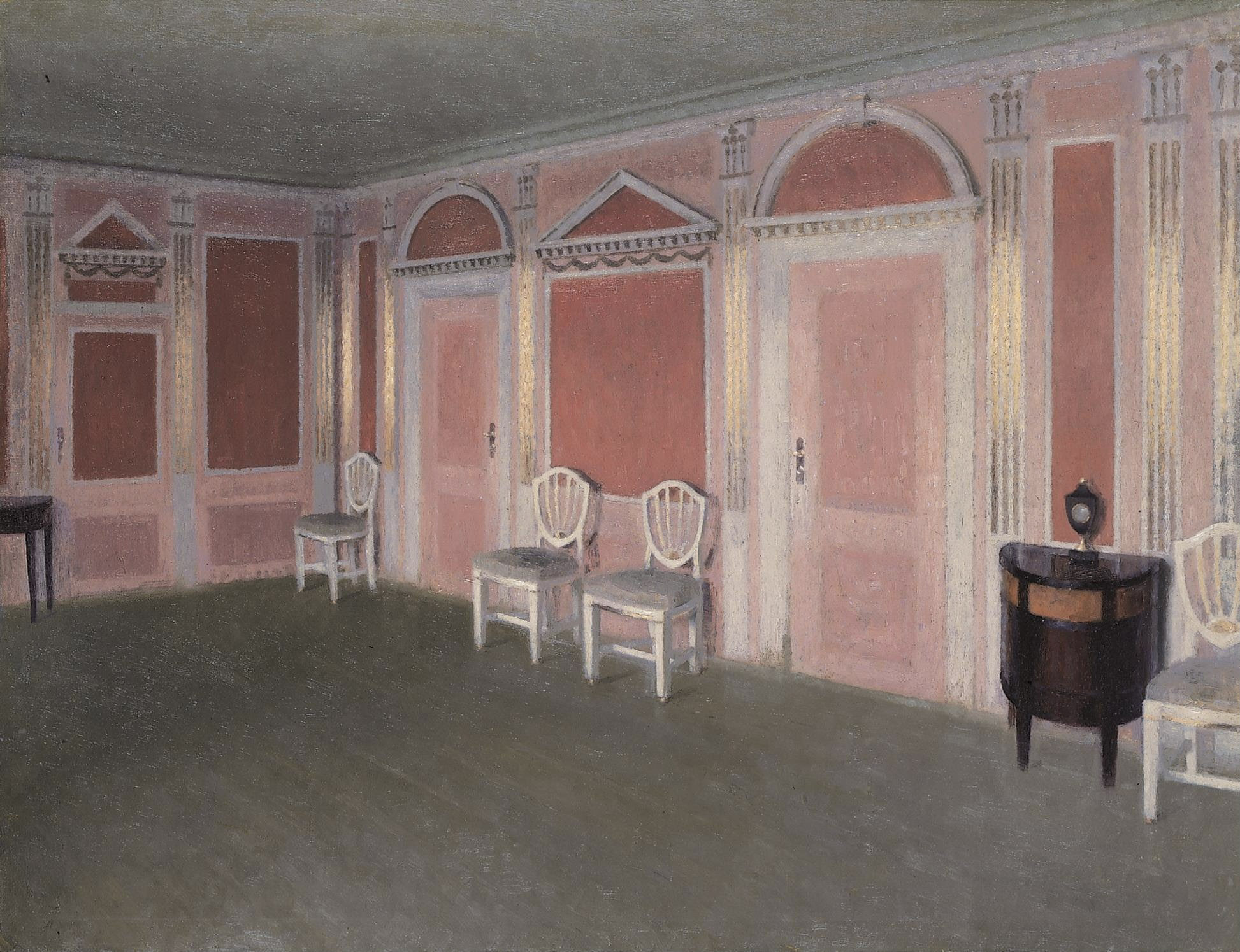 Interior in Louis Seize style. From the artist's home 아트포스터 감성선물 - 상품 이미지