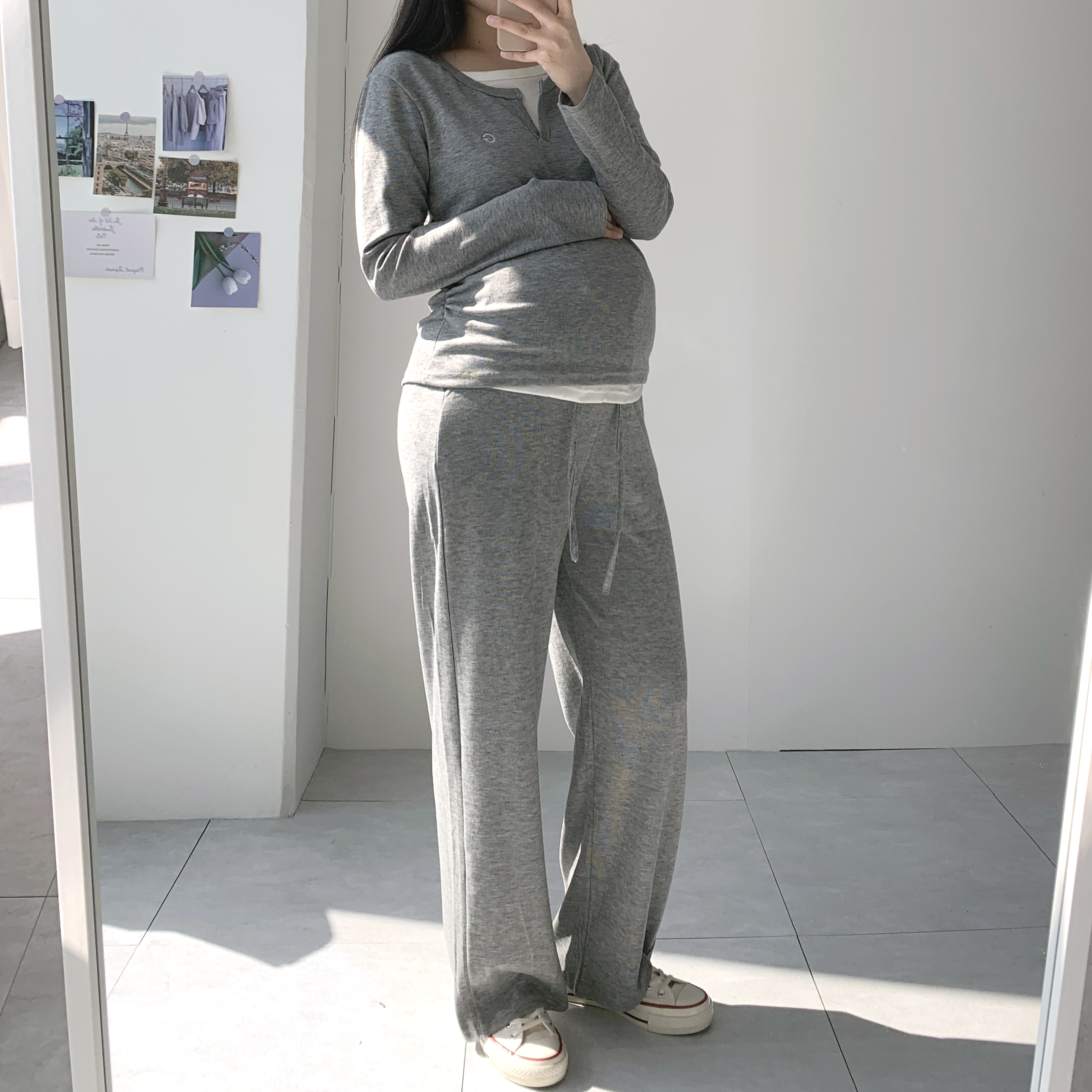 후들 임산부트레이닝복 산후조리원복 임산부실내복 - 상세 이미지 2