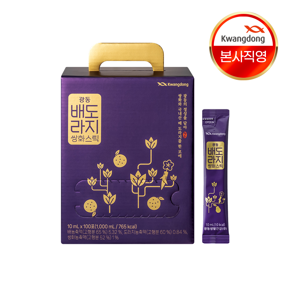 광동 배도라지 쌍화스틱 배도라지즙 100포, 1개