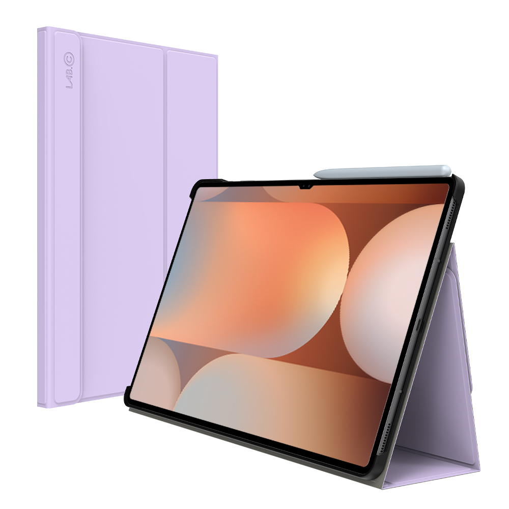 랩씨 슬림핏 케이스 스탠딩 폴리오 스마트 북커버 라벤더, 갤럭시 탭 S9 Ultra-S10 Ultra - 메인 이미지