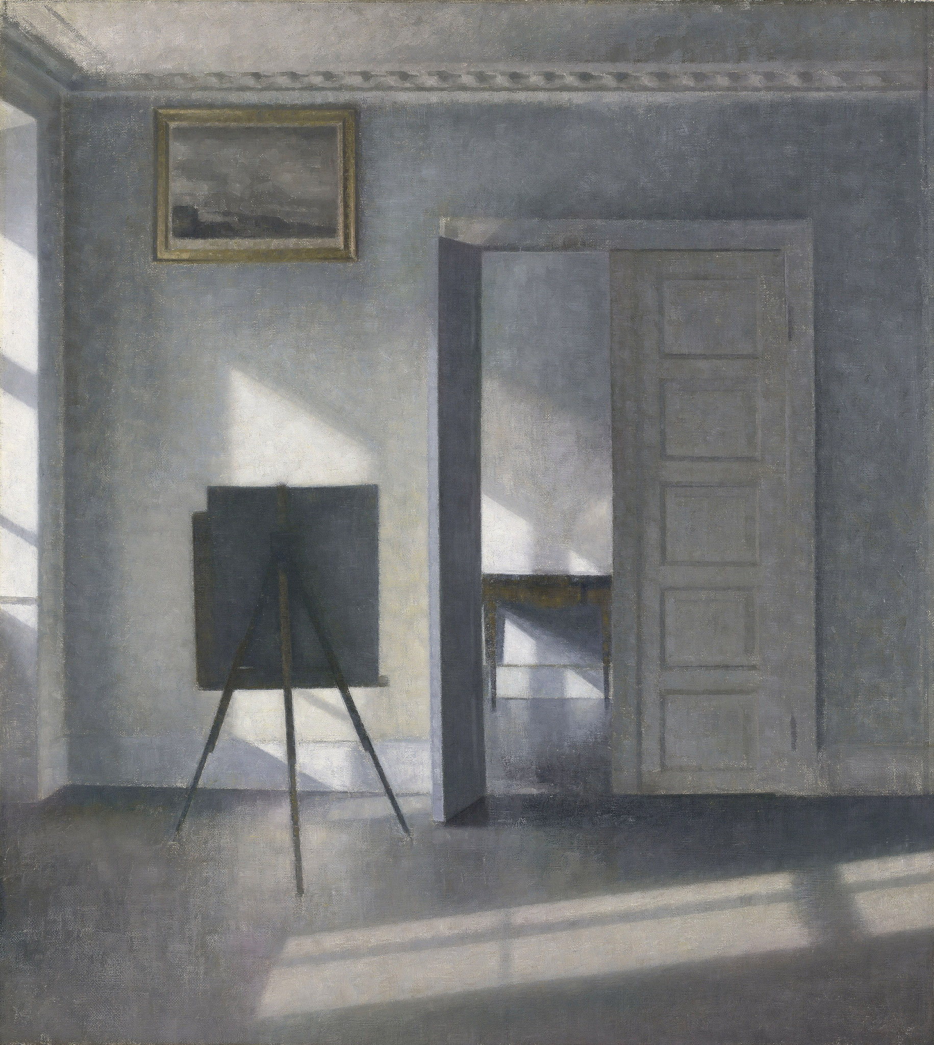 빌헬름 함메르쇼이 Interior of Courtyard, Strandgade 30 캔버스액자 감성선물 - 상세 이미지 3