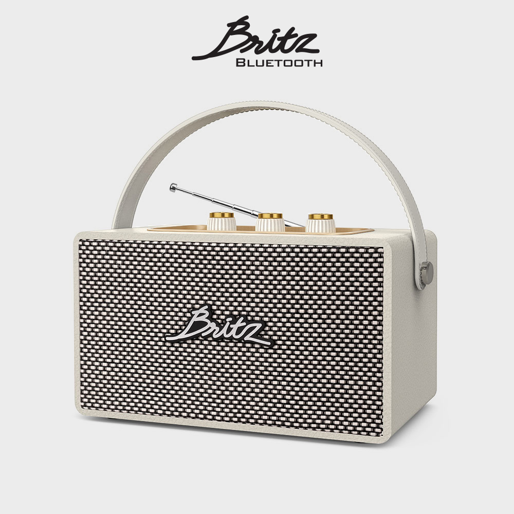 [신제품]브리츠 BZ-MQ3 레트로 인테리어 스피커 휴대용 캠핑 스피커