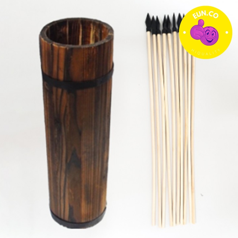 투호놀이 세트 화살던지기 민속체험 전통민속놀이 통1개+화살10개