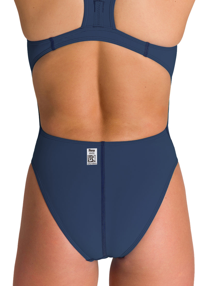 아레나 여성 파워스킨 ST 넥스트 클래식 테크수트 원피스 수영복 Navy, 28 이미지 6