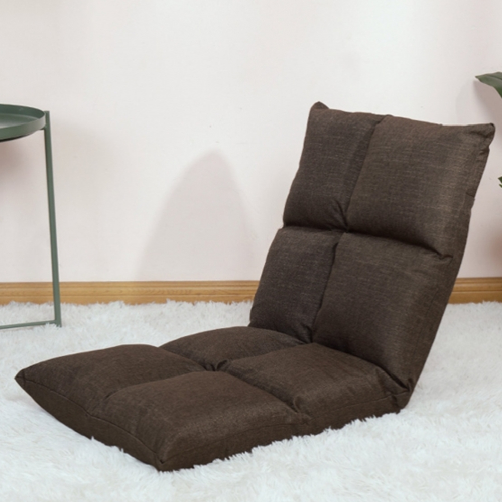 1인용 쿠션 바닥의자 각도조절 좌식 등받이의자 소파침대
