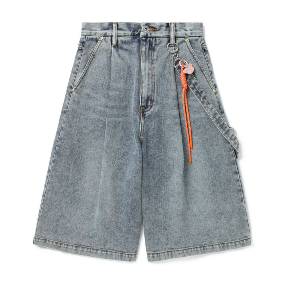 베이프 우먼즈 반바지 BAPY BERMUDA DENIM SHORTS 2월 신상 YL20-251-303 - 상품 이미지